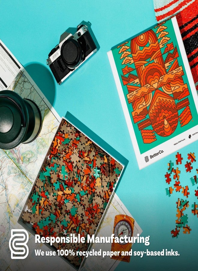 BetterCo. Mighty PNW Pacific Northwest Puzzle - Illustrated by Aaron Draplin - 1000 Piece Jigsaw Puzzle for Adults - Image 4